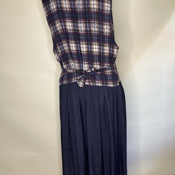 More En Focus Button Down Plaid Dress Sz 16 - Picture 6 of 8